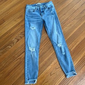 EUNINA Midrise Skinny Cropped Jeans